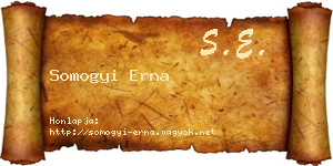 Somogyi Erna névjegykártya